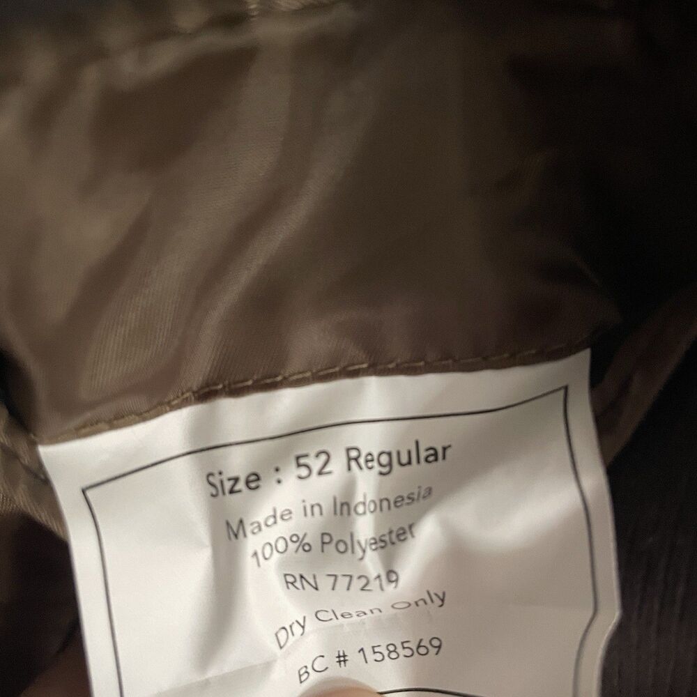 Pronto Uomo Brown Corduroy Blazer Sport Coat Jacket Mens 52 Reg Academia Preppy - Picture 10 of 15